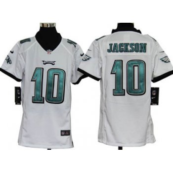 Nike Philadelphia Eagles #10 DeSean Jackson White Game Kids Jersey