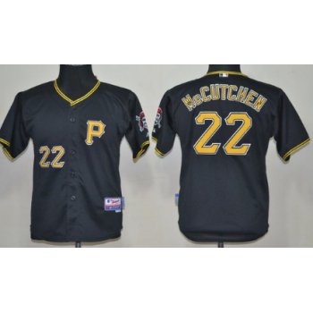 Pittsburgh Pirates #22 Andrew McCutchen Black Kids Jersey