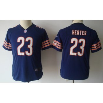 Nike Chicago Bears #23 Devin Hester Blue Game Kids Jersey
