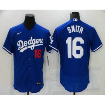 Men's Los Angeles Dodgers #16 Will Smith Blue Stitched MLB Flex Base Nike Jersey