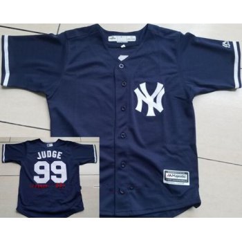 Men's New York Yankees #99 Aaron Judge Navy Blue Alternate Stitched MLB Majestic Cool Base Jersey