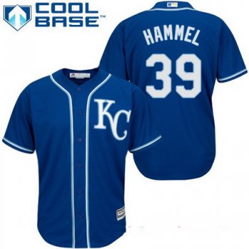 Men's Kansas City Royals #39 Jason Hammel Navy Blue Alternate Stitched MLB Majestic Cool Base Jersey