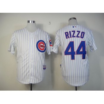 Chicago Cubs #44 Anthony Rizzo White Jersey