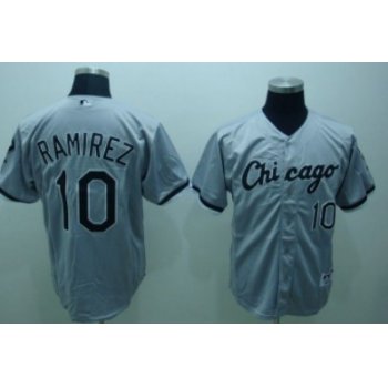 Chicago White Sox #10 Alexei Ramirez Gray Jersey