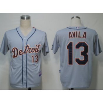 Detroit Tigers #13 Alex Avila Gray Jersey