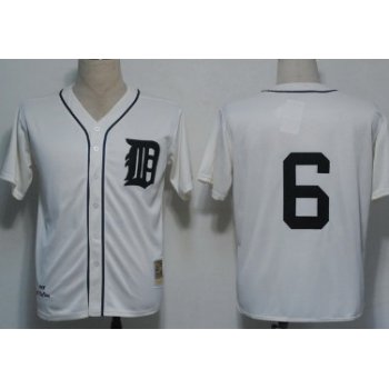 Detroit Tigers #6 Al Kaline 1968 Cream Throwback Jersey