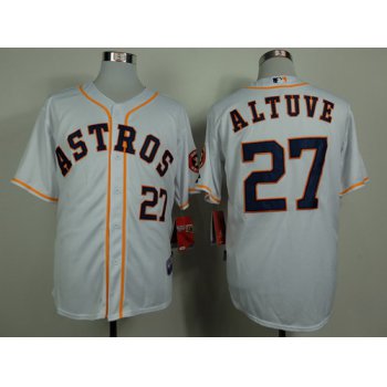 Houston Astros #27 Jose Altuve White Jersey
