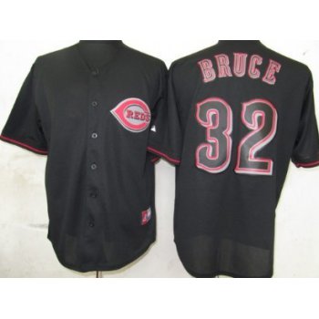 Cincinnati Reds #32 Jay Bruce Black Fashion Jersey