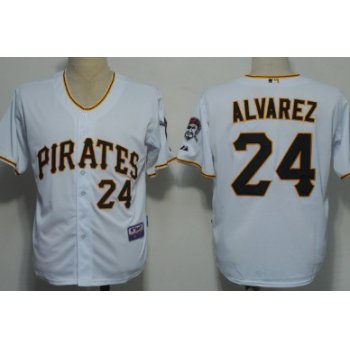 Pittsburgh Pirates #24 Pedro Alvarez White Jersey