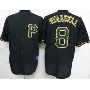 Pittsburgh Pirates #8 Willie Stargell Black Fashion Jersey