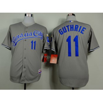 Kansas City Royals #11 Jeremy Guthrie Gray Jersey