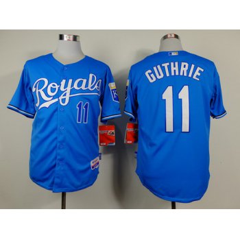 Kansas City Royals #11 Jeremy Guthrie Light Blue Jersey