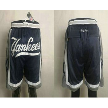 Men's New York Yankees Navy Blue Just Don Shorts Swingman Shorts