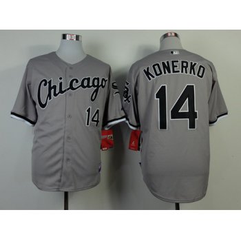 Chicago White Sox #14 Paul Konerko Gray Jersey
