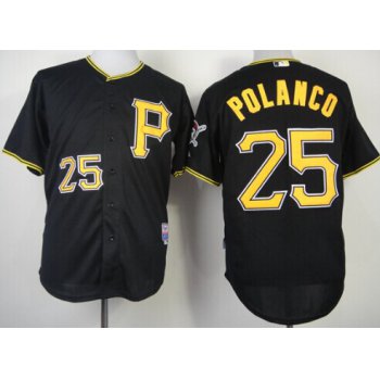 Pittsburgh Pirates #25 Gregory Polanco Black Jersey