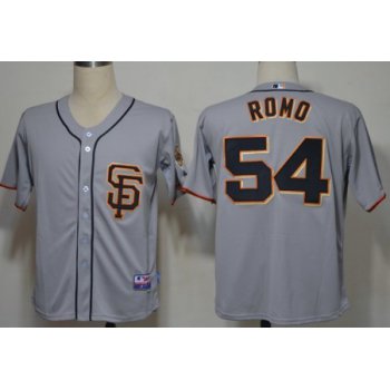 San Francisco Giants #54 Sergio Romo Gray SF Edition Jersey