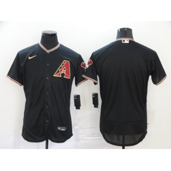 Men's Arizona Diamondbacks Blank Black Stitched Nike MLB Flex Base Jersey