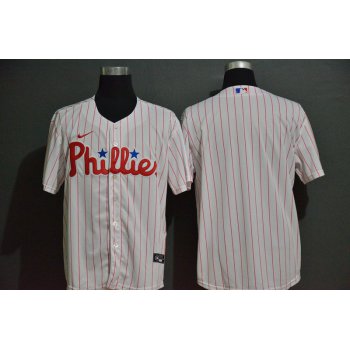 Men's Philadelphia Phillies Blank White Stitched MLB Cool Base Nike Jersey