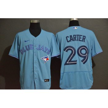 Men's Toronto Blue Jays #29 Joe Carter Blue Stitched MLB Flex Base Nike Jersey