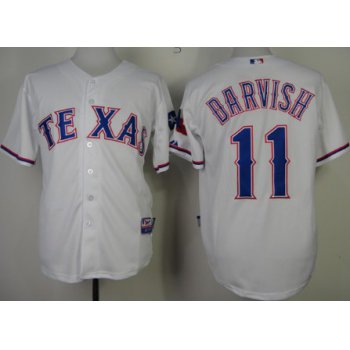 Texas Rangers #11 Yu Darvish 2014 White Jersey