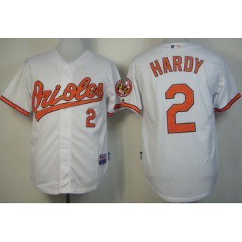Baltimore Orioles #2 J.J. Hardy White Jersey