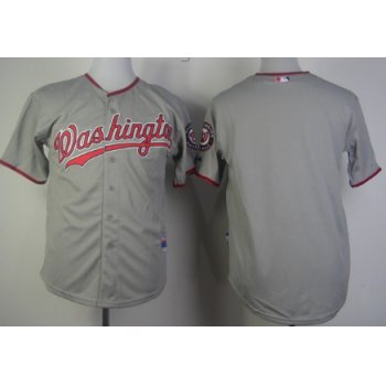 Washington Nationals Blank Gray Jersey