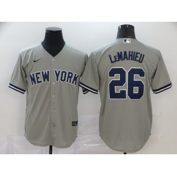 Men's New York Yankees #26 DJ LeMahieu Gray Stitched MLB Cool Base Nike Jersey