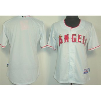 LA Angels of Anaheim Blank White Jersey