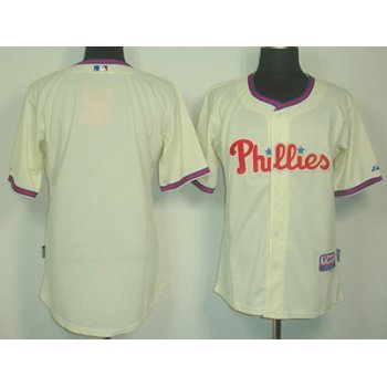 Philadelphia Phillies Blank Cream Jersey