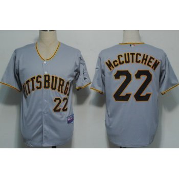 Pittsburgh Pirates #22 Andrew McCutchen Gray Jersey