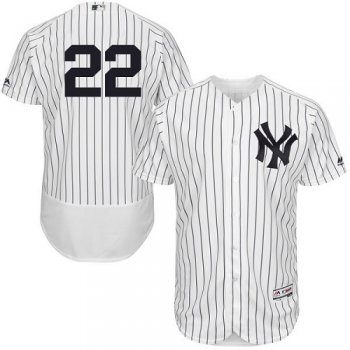 Yankees 22 Jacoby Ellsbury White Flexbase Jersey