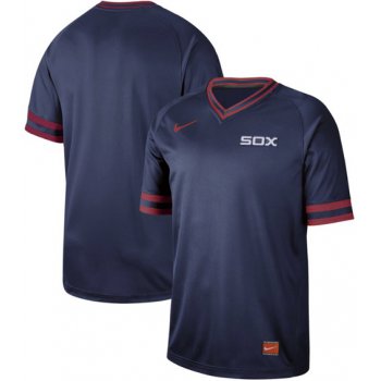White Sox Blank Navy Authentic Cooperstown Collection Stitched Baseball Jerseys