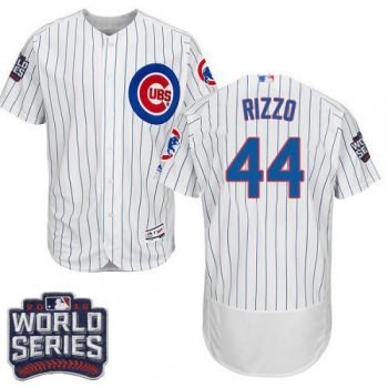 Cubs #44 Anthony Rizzo White Flexbase Authentic Collection 2016 World Series Bound Stitched MLB Jersey