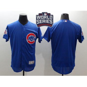 Cubs Blank Blue Flexbase Authentic Collection 2016 World Series Bound Stitched MLB Jersey