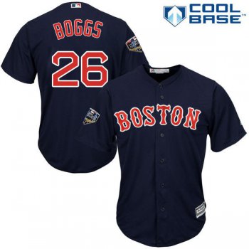 Red Sox #26 Wade Boggs Navy Blue New Cool Base 2018 World Series Stitched MLB Jersey