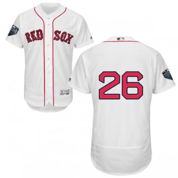 Red Sox #26 Wade Boggs White Flexbase Authentic Collection 2018 World Series Stitched MLB Jersey