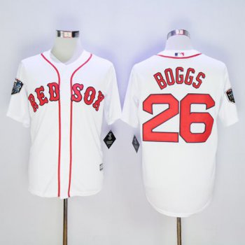 Red Sox #26 Wade Boggs White New Cool Base 2018 World Series Stitched MLB Jersey