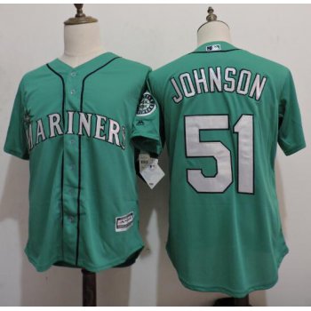 Men's Seattle Mariners #51 Randy Johnson Green Cooperstown Collection Cool Base Jersey