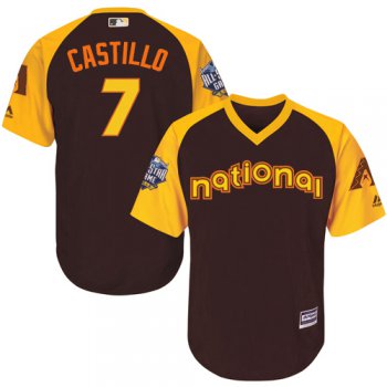 Welington Castillo Brown 2016 MLB All-Star Jersey - Men's National League Arizona Diamondbacks #7 Cool Base Game Collection
