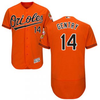 Baltimore Orioles 14 Craig Gentry Orange Flexbase Authentic Collection Stitched Baseball Jersey