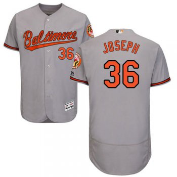 Baltimore Orioles 36 Caleb Joseph Grey Flexbase Authentic Collection Stitched Baseball Jersey