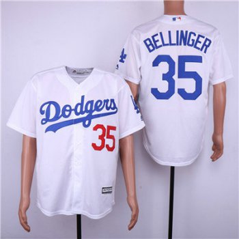 Los Angeles Dodgers 35 Cody Bellinger White Cool Base Jersey