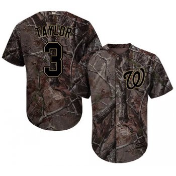 Washington Nationals #3 Michael Taylor Camo Realtree Collection Cool Base Stitched Baseball Jersey