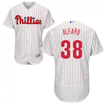 Philadelphia Phillies #38 Jorge Alfaro White(Red Strip) Flexbase Authentic Collection Stitched Baseball Jersey