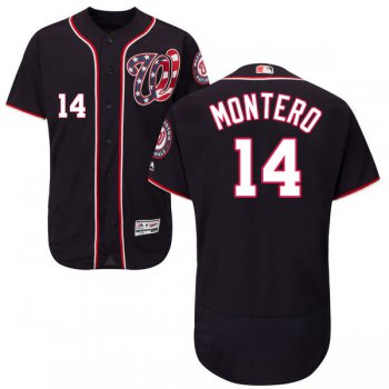 Washington Nationals #14 Miguel Montero Navy Blue Flexbase Authentic Collection Stitched MLB Jersey