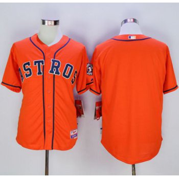 Astros Blank Orange Cool Base Stitched MLB Jersey