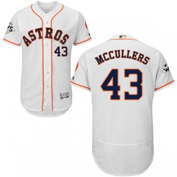 Men's Houston Astros #43 Lance McCullers White Flexbase Authentic Collection 2017 World Series Bound Stitched MLB Jersey