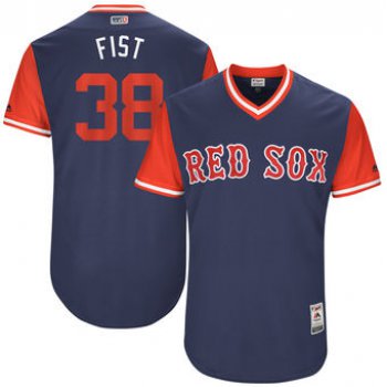 Men's Boston Red Sox Doug Fister Fist Majestic Navy 2017 Players Weekend Authentic Jersey