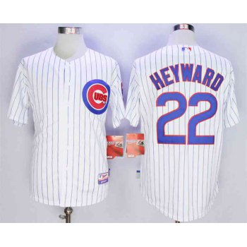 Men's Chicago Cubs #22 Jason Heyward White Cool Base Jersey