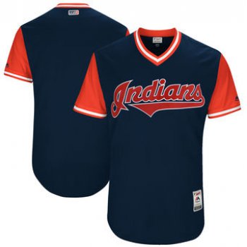 Men's Cleveland Indians Majestic Navy 2017 Players Weekend Authentic Team Jersey